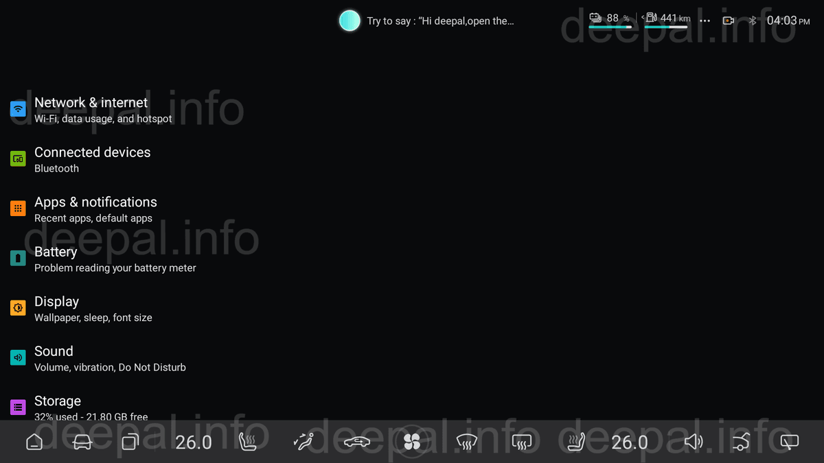 Opciones de Android via ADB